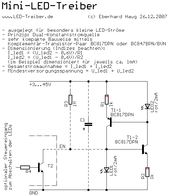 Mini-LED-Treiber 2x rot